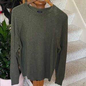 J. Crew Men's Forest Green Crewneck Sweater